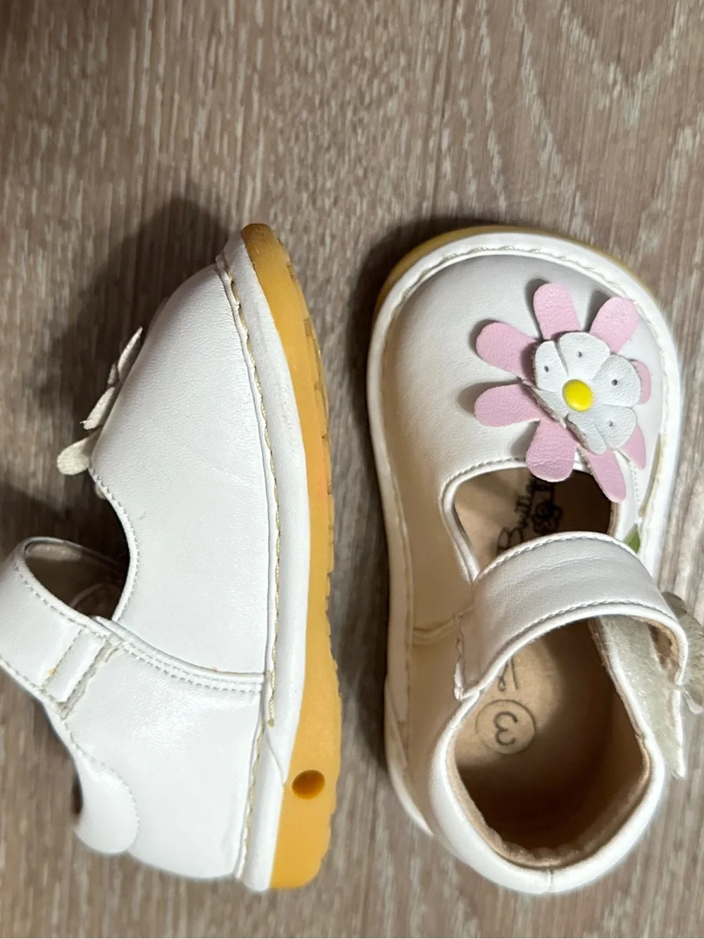 Girls Toddler Indant Size 3 Little Mae's Boutique Mary Jane Shoes pink  flower
